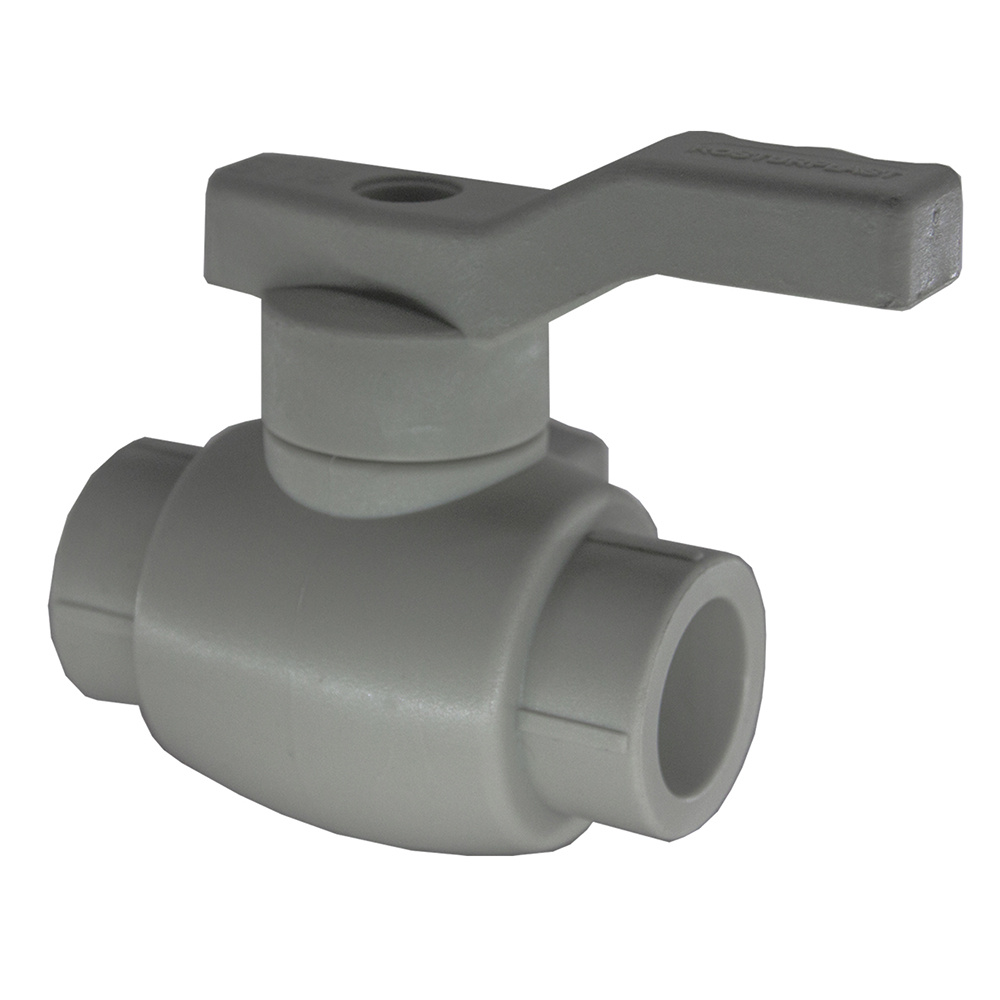 FAF Кран шаровый 40 латунный шар серый ППР C