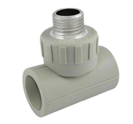 FAF Тройник 20*1/2"20 резьба наружная серый ППР C