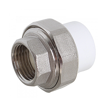 FAF  Разборное соединение (американка)  32*3/4" резьба внутренняя ECO белое ППР Казахстан