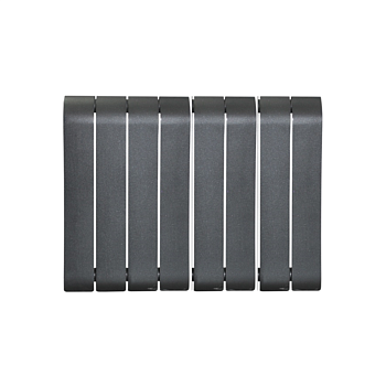 ANDROMEDA алюминий радиаторы 8 бөлім қара